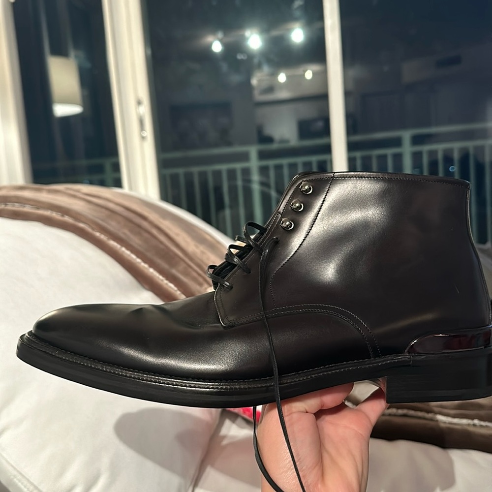 Salvatore Ferragamo black leather high top